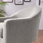 Modway - Astral Tissu Boucle Chaise pivotante - Taupe-Rembourrage en mousse dense
