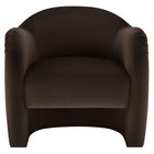 Modway - Compose Performance Velvet Chaise d’accent - Marron chocolat-Arrivée entièrement assemblée