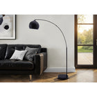 Monarch Specialties - 9634 74"H Lampadaire, Métal Noir/Contemporain-Conçue pour diffuser chaleur et ambiance, cette lampe décorative illumine votre espace tout en en rehaussant l'esthétique générale, parfaite pour la lecture ou les soirées détendues