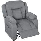 HOMCOM - Fauteuil de massage inclinable avec moteur silencieux - gris-Huit points de massage apaisent le dos, la taille, les cuisses et les jambes avec des minuteries personnalisables 