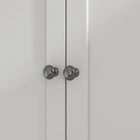 HOMCOM - Armoire de garde-manger 71 po avec espace pour micro-ondes et buffet - blanc-Les surfaces en mélamine et peintes sont faciles à nettoyer et à entretenir 