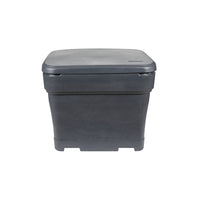 Tillson Brands - Grand bac à sel, gris, 200 kg, 23 po L x 32 po L x 30 po H-Bac de stockage de sel et de sable