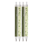 Moments Of Joy - Stylos - 1.0 mm - vert - paquet de 4-Encre noire lisse avec pointe de stylo à bille mince de 1 mm