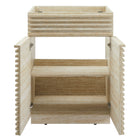 Modway - Render 24" Faux travertin Armoire de toilette de salle de bain (évier non inclus) - Travertin-7