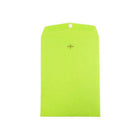 Jam Paper - Enveloppes colorées avec fermoir – 23 cm H x 30 cm l – Vert citron ultra – Paquet de 10-Couleur : Vert citron