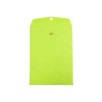 Jam Paper - Enveloppes colorées avec fermoir – 23 cm H x 30 cm l – Vert citron ultra – Paquet de 10-Couleur : Vert citron