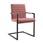 Modway - Savoy Performance Velvet Chaises de salle à manger Ensemble de 2 - Rose poussiéreuse-Rembourrage en mousse dense