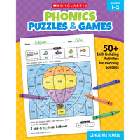 Scholastic Teaching Solutions - Cahier d'activités sur les puzzles et les jeux de phonétique pour les classes 1 et 2-Soutient la science de la lecture