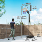 Soozier – Panier de basketball portatif avec panneau incassable de 33 po-Le panneau arrière incassable résiste aux tirs puissants pour un plaisir durable 
