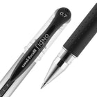 uni-ball - Stylos gel Gel Grip – 0,7 mm – noir – paquet de 8-0.7mm Pointe Moyenne