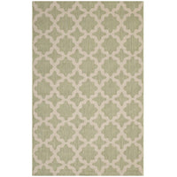 Modway - Cerelia Treillis marocains intérieurs et extérieurs Tapis 9 pi l x 12 pi L - Beige et vert clair-Tapis à treillis marocain