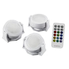 Bell+Howell - Barre lumineuse LED sous armoire à piles avec télécommande - 2,95 po - Paquet de 3-Large applicabilité et installation facile : Bell + Howell Changement de couleur Lumières LED peuvent être appliquées dans une variété de scénarios, tels que la cuisine, chambres à coucher, escaliers, armoires, couloir, comptoir, placard, garde-manger, etc. Il est particulièrement utile dans les sous-armoires avec un éclairage insuffisant. Aussi comme une lampe d'atmosphère colourée pour ajouter une belle petite