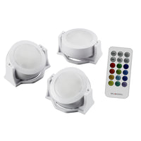 Bell+Howell - Barre lumineuse LED sous armoire à piles avec télécommande - 2,95 po - Paquet de 3-Large applicabilité et installation facile : Bell + Howell Changement de couleur Lumières LED peuvent être appliquées dans une variété de scénarios, tels que la cuisine, chambres à coucher, escaliers, armoires, couloir, comptoir, placard, garde-manger, etc. Il est particulièrement utile dans les sous-armoires avec un éclairage insuffisant. Aussi comme une lampe d'atmosphère colourée pour ajouter une belle petite