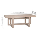 Hudson&Canal - Table basse rectangulaire Breslow 47" L - Blanc aulne-9