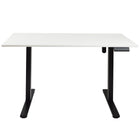 Ezywork - Bureau debout électrique à pièce entière - Cadre noir / Dessus blanc-Plage de réglage en hauteur : 28,75" - 47,6" (73cm - 121cm)