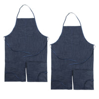 Creativity Street - Tablier adulte, Denim bleu foncé, 41 po x 27-1/2 po, Paquet de 2-Vendu sous forme d'un paquet de 2 tabliers