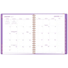 Mead - Agenda hebdomadaire/mensuel couleur pop 207 - 11 po H x 8 1/2 po l - violet - bilingue-Couverture en poly durable avec fermeture élastique 