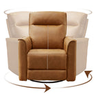 Ebello - Tayani Fauteuil inclinable manuel rembourré moderne de 31,5 po, pivotant et à bascule haut confort-Fauteuil inclinable à plusieurs positions : passez facilement entre trois positions distinctes, de 90° à 160°, en tirant simplement le levier, pour un confort optimal que ce soit pour se détendre, se prélasser ou faire une sieste