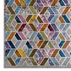 Modway - Laleh Mosaïque géométrique Tapis 4 pi l x 6 pi L - Multicolore-100% polypropylène
