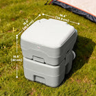HOMCOM - toilette de voyage portable d’extérieur pour camping - 20 L-Parfait pour la randonnée, la pêche, les pique-niques et de nombreuses autres sorties 
