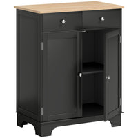 HOMCOM - Buffet 26,8 po L avec rangement - noir-Un espace de rangement généreux garde votre maison organisée et propre 