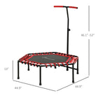 Soozier - Trampoline de rebond 45 po pour adulte, rouge-La télécommande permet d’ajuster facilement les réglages de la lumière 