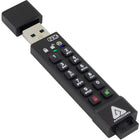 Apricorn - clé sécurisée Aegis 3NX chiffrée USB 3.1 Gen 1 de 64 Go clé USB - noir-Élimine la vulnérabilité du NIP par défaut d’usine en forçant l’inscription d’un NIP administrateur avant utilisation. Comme pour tous les appareils sécurisés Apricorn Aegis, il n’y a pas de mots de passe par défaut ni de portes dérobées. 
