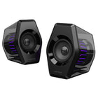 Hecate - Haut-parleurs de jeu Hecate G2000 Pro 2.0, son ambiophonique virtuel 7.1, RGB, Bluetooth, puissance de crête de 64 W et éclairage TempoFlow – Noir-Un haut-parleur pleine gamme à aimant interne, combiné à un angle d’inclinaison doré de 10°, offre une poussée élevée pour une extension des basses jusqu’à 75 Hz. Le résultat : des basses puissantes et percutantes, avec moins d’interférences de réflexion, pour un son dirigé directement vers vos oreilles et une écoute plus naturelle