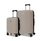 Swiss Mobility - Ensemble de Valise 2 Morceaux à Coque Rigide de la collection Rhodes- Latté-Fabriqué en polypropylène léger et résistant