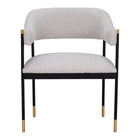 Zuo - Zadar Chaise de salle à manger - Gris brume-Soutien confortable des accoudoirs