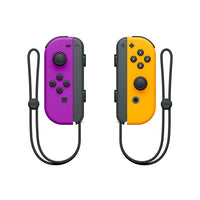 Nintendo - Manettes Joy-Con pour Nintendo Switch, mauve néon /orange-Découvrez les manettes Joy-Con qui offrent de nouvelles façons de jouer, à utiliser avec la console Nintendo Switch