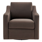 Modway - Liora Performance Velvet Fauteuil - Chocolat-7