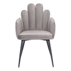 Zuo - Noosa Chaise de salle à manger - Gris - Ensemble de 2-Texture douce et lisse