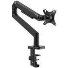 ShoppingAll - Bras De Moniteur Haut De Gamme À Fixation De Bureau Pour Un Écran, Noir-mouvement complet : inclinaison, pivot, rotation