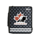Hilroy - Classeur à fermeture éclair Hockey Canada Classique, noir – 13 ¾ po H x 12 ⅛ po l – noir-Anneaux ronds de 2 po (5 cm) 