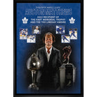 Auston Matthews Toronto Maple Leafs 2022 Trophy Collage sur toile - Toile encadree - 22" x 31"-Impression sur toile de qualité supérieure avec bordures enveloppées