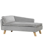 PawHut - Canapé-lit pour chien pour chats moyens avec coussin, oreiller - gris clair-Le tissu en peluche doux assure le confort de votre chien 