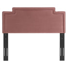 Modway - Transfix Performance Velvet Tête de lit King/King de Californie, Rose poussiéreuse-3 Positions de montée