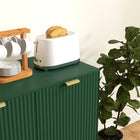 HOMCOM - Buffet 31,5 po L - vert-Conception anti-basculement pour plus de sécurité et prévenir les chutes 