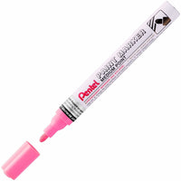 Pentel - Marqueur de peinture - Pointe moyenne - Pointe ogive - Rose-Séchage rapide