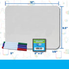 Flipside Products Tableau blanc effaçable à sec 23 x 30 cm + stylo + gomme pour élèves, lot de 12-Surface d'écriture et d'effacement de qualité, sans traces.