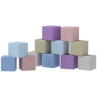 Soozier - Ensemble de 12 blocs de mousse souples pour tout-petits - Couleurs pastel-Convient pour une utilisation à l'école, à la garderie ou à la maison  