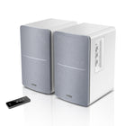 Edifier - R1280T Enceintes de bibliothèque alimentées par batterie de style technologique - Blanc-Entrées RCA doubles pour éviter de replonger différents appareils. Branchez-en deux à la fois pour plus de commodité
