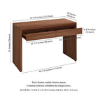 Hudson&Canal - Bureau Ashcroft 48'' - Noyer satiné-8