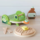 Manhattan Toy - Gaufrier Ribbit, kit de cuisine factice-1 bouteille de sirop avec bouchon amovible et 4 morceaux de beurre qui s'emboîtent les uns dans les autres