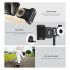 Adam Elements - Batterie externe avec poignée magnétique SELFIE Shot - 5 000 mAh - Noir-Options de montage polyvalentes : Se fixe solidement en orientation portrait ou paysage, servant également de support pour téléphone pour plus de commodité