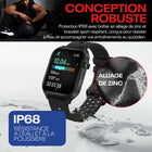 Reebok - Montre Sport Connectée Icon - 45.35 mm - Noir Absolu-Appels Bluetooth et notifications intelligentes (SMS, applis, alertes) directement au poignet