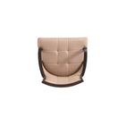 Manhattan Comfort - Lot de 2 fauteuils de salle à manger traditionnels Fifth Avenue 57 cm, revêtement simili cuir et velours, coloris beige-23,63 po L x 23 po l x 37,25 po H