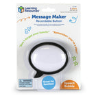 Learning Resources - Enregistreur de messages - Bulle de dialogue-Fabriqué en plastique durable : ces boutons enregistrables message maker sont prêts pour des années d'utilisation : montez-les sur le mur ou envoyez-les avec vos enfants !