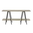 Manhattan Comfort - Console moderne Celine 47,24 po - Gris rustique-Console basse moderne contemporaine parfaite pour le salon et le bureau à domicile